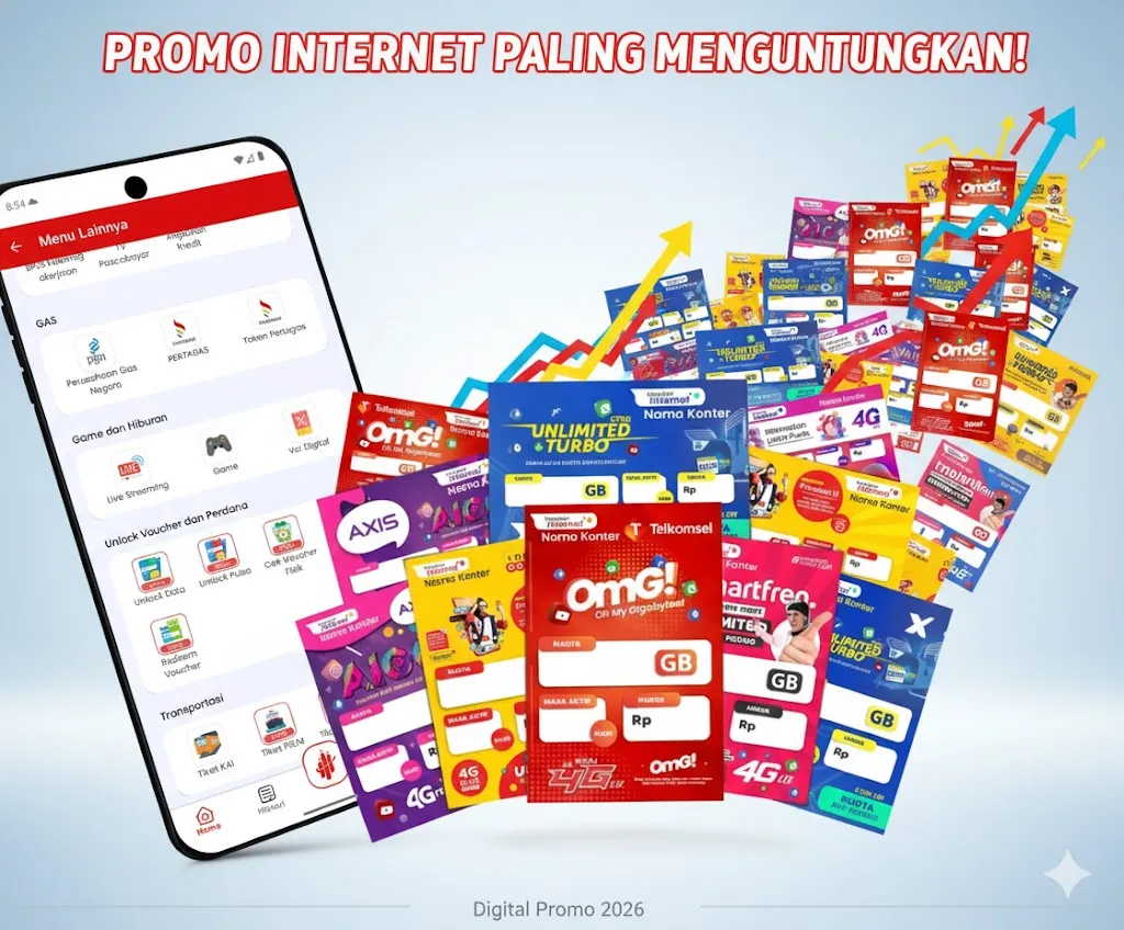 Unlock Paket Data Semua Operator di Gala Reload