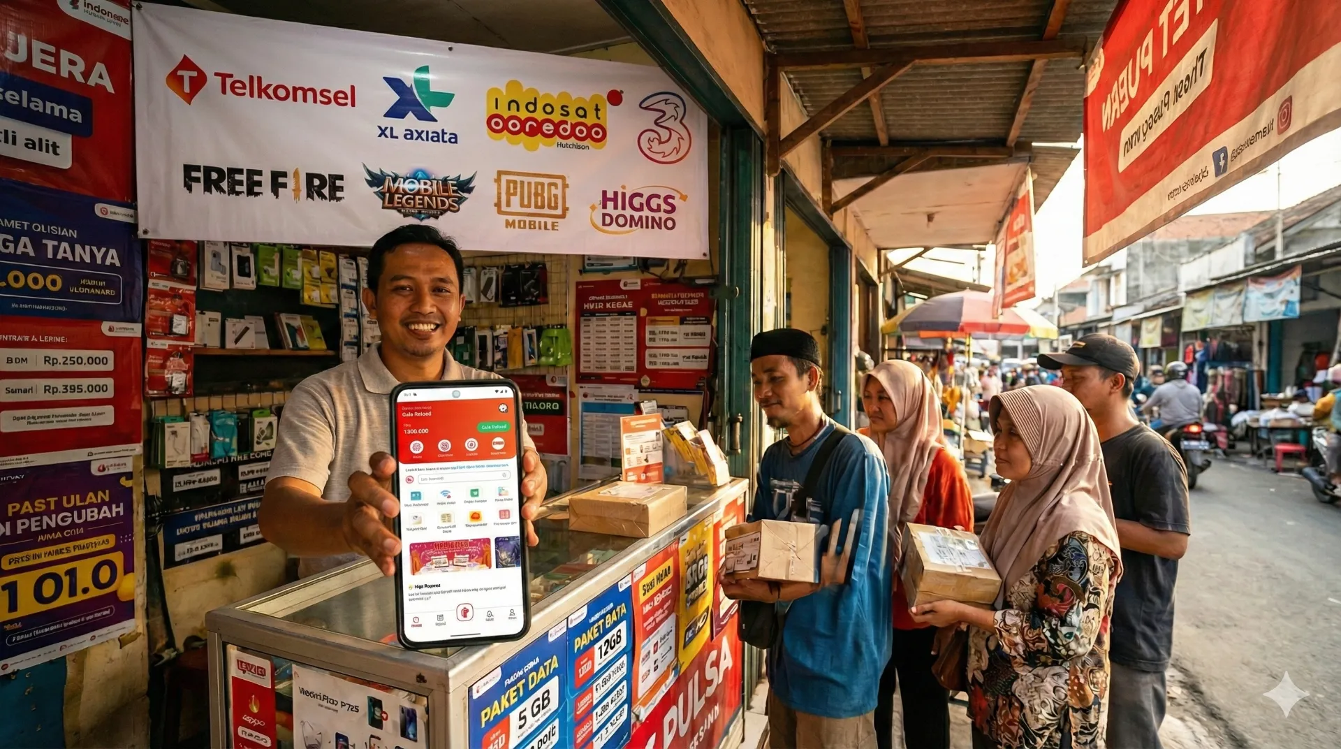 Kenapa Konter Pulsa Harus Bertahan di Tengah Gempuran Aplikasi E-Wallet
