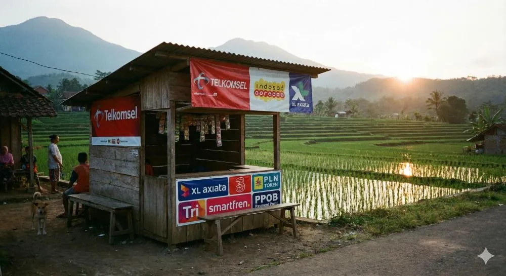 Konter Pulsa di Desa Punya Peluang Besar