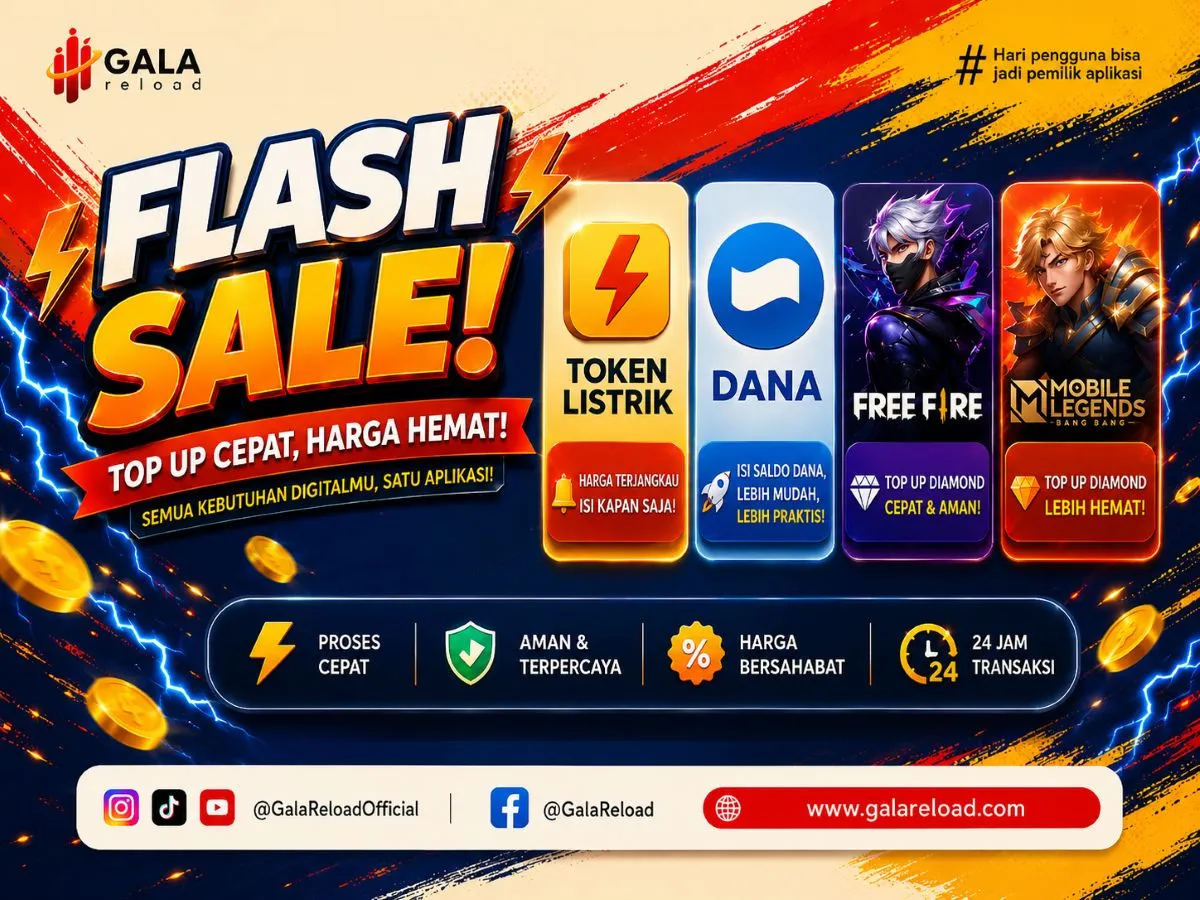 Aplikasi Pulsa yang Selalu Ada Produk Flash Sale Setiap Hari